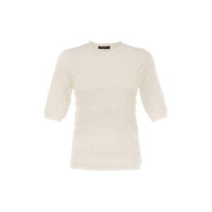 FABIANA FILIPPI Textured Knit Top Women WHITE Sweaters & Knitwear